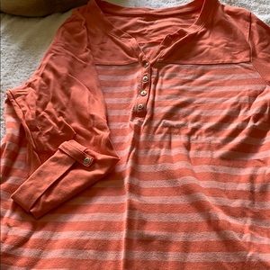 Stripped long sleep tee